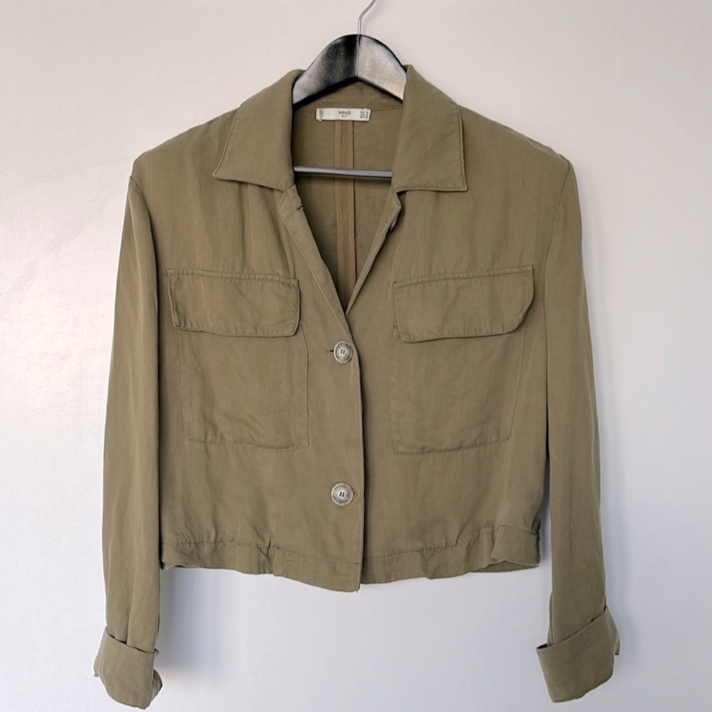 Mango Linen Blend Jacket